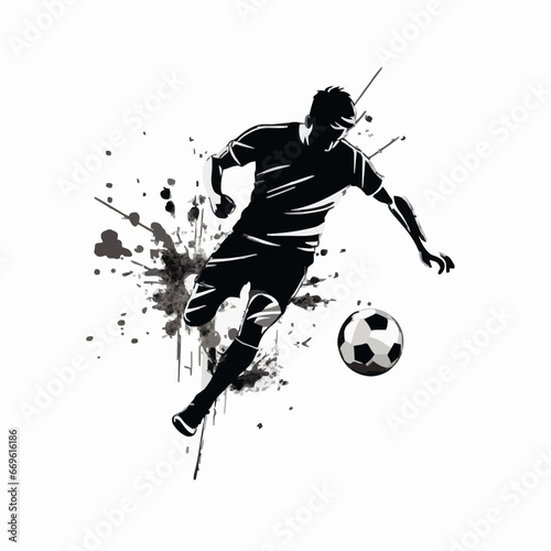 A solitary soccer ball in mid kick the thrill. Created using Generative AI Technology