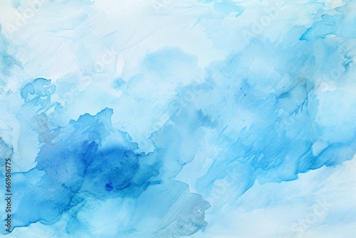 Abstract blue watercolor background. Generative AI