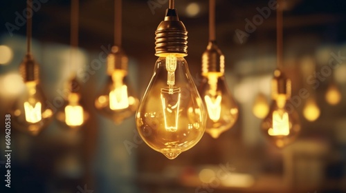 Beautiful vintage luxury light bulb hanging decor globe