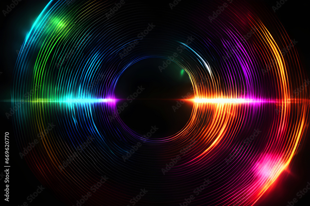 Abstract background with glowing, colorful circles. Lens flare, light effect. Abstract background with glowing, colorful circles. Lens flare, light effect.