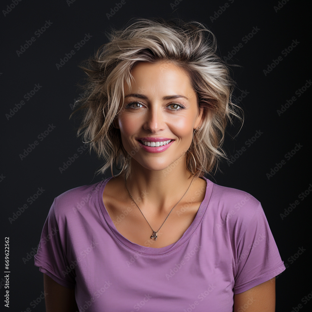 Wunderschöne Frau mittleren Alters lächelt mit perfekt weißen Zähnen in die Kamera. Traumfrau, perfektes Lachen
Wunderschöne Frau mittleren Alters lächelt mit perfekt weißen Zähnen in die Kamera. Traumfrau, perfektes Lachen