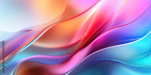 Background of colorful waves in digital fluidity