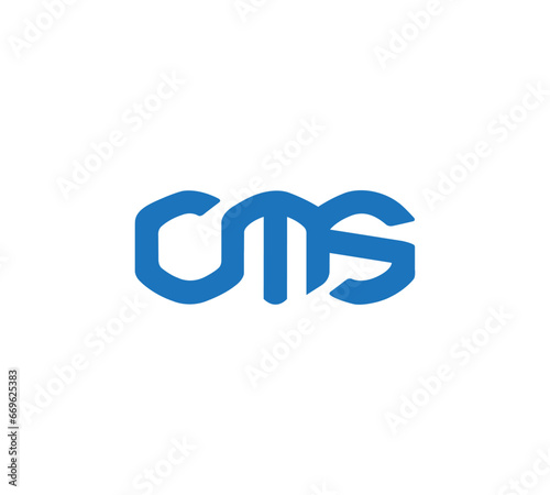 CMS logo design vector