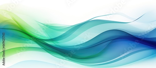 Digital artistic background with blue and green