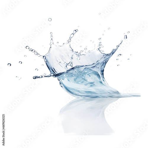Splash gel isolated on transparent, AI generated © aiartist