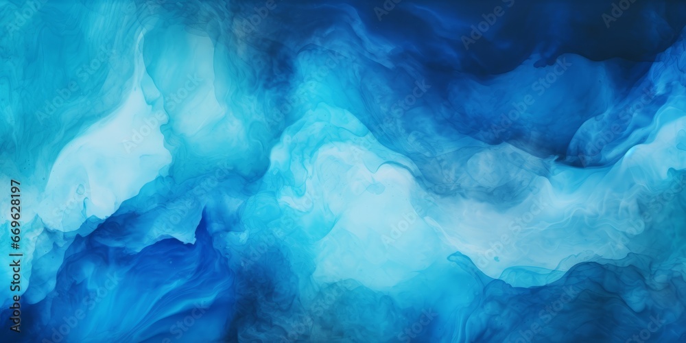 Wide view of an abstract oceanic scene, artistically rendered for a surreal experience.

