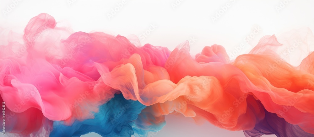 Vibrant abstract backdrop with cloudy marbled shapes