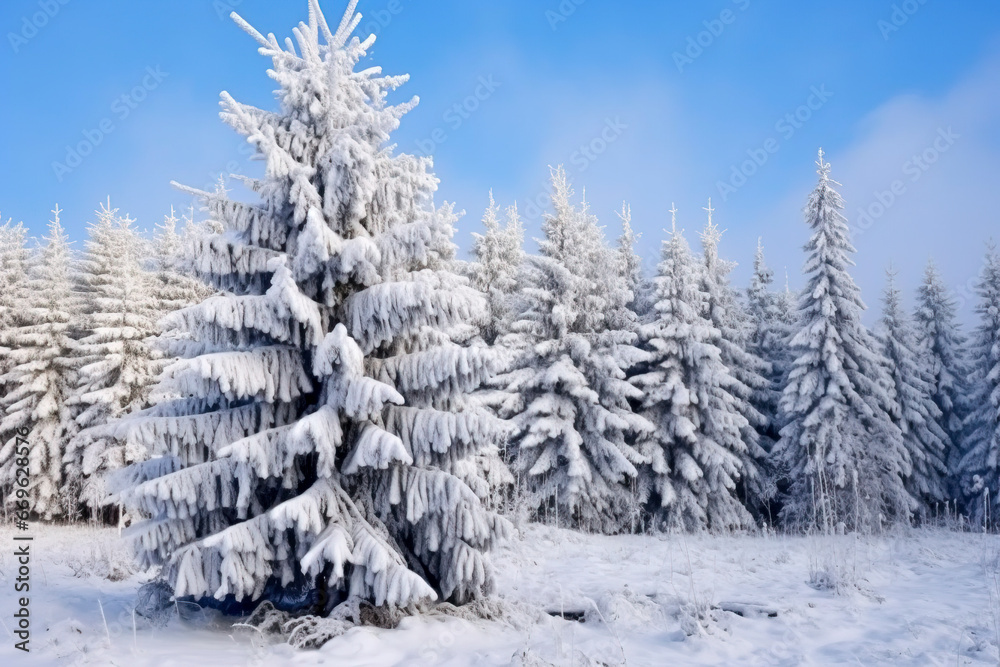 Winter Wonderland: A Cozy and Festive Christmas Background , created with Generative AI technology
