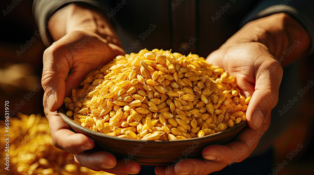 Hands Holding Grain Hands Holding Grain