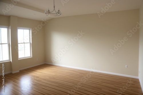 Interior of empty room background. AI Generated