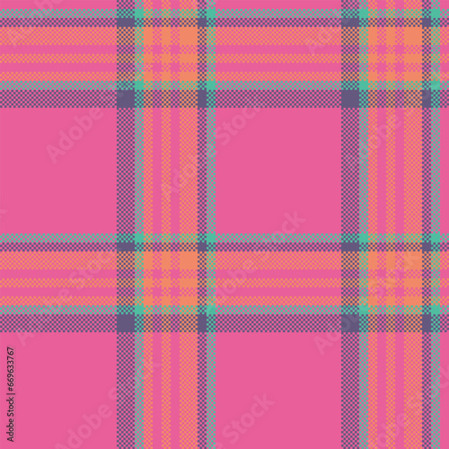 Plaid check fabric of tartan texture pattern with a vector textile seamless background.