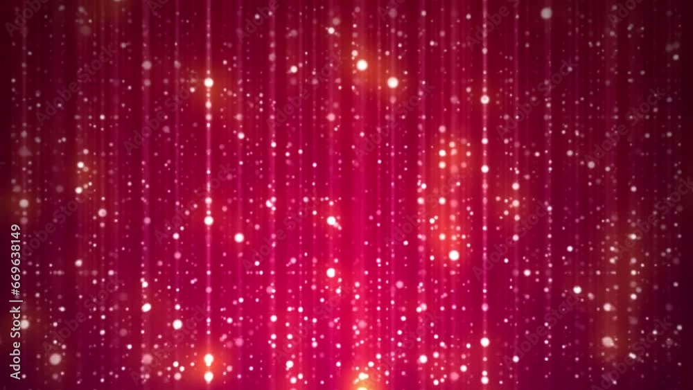 Red Glowing Dots Matrix Motion Background