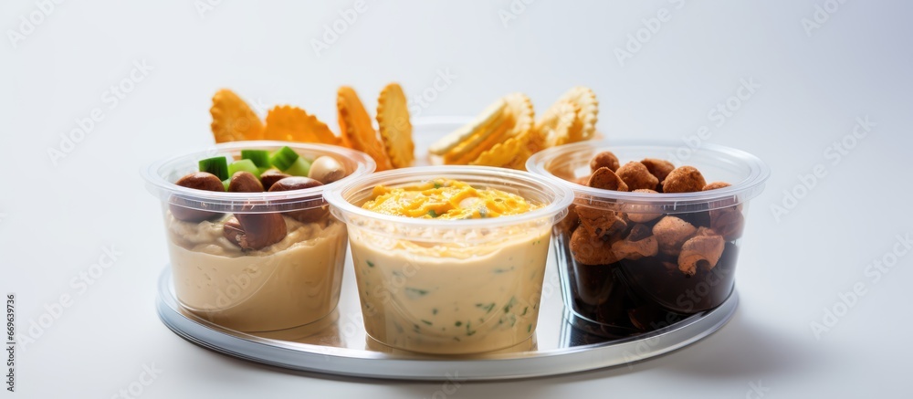 Plastic cup snack buffet appetizer Plastic cup snack buffet appetizer