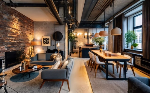 Countdown to Luxury  Dive into the Ultimate New Year s Eve Bash in this Industrial-Chic Apartment 