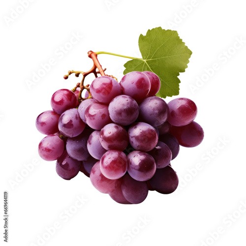 Grapes Isolated on Transparent Background - Fresh and Juicy Grape Clusters