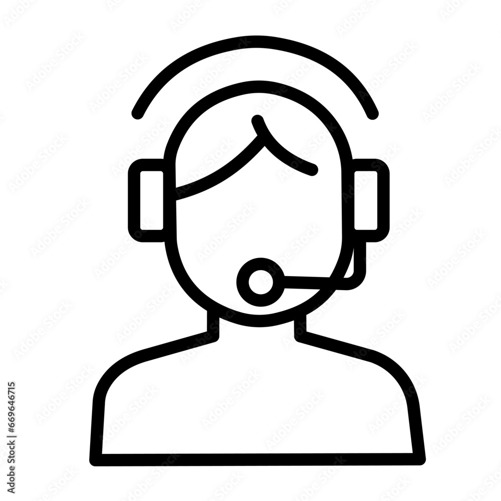 customer service - vector icon customer service - vector icon