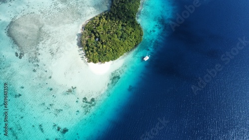 Aerial views of different islands in the Kingdom of Tonga