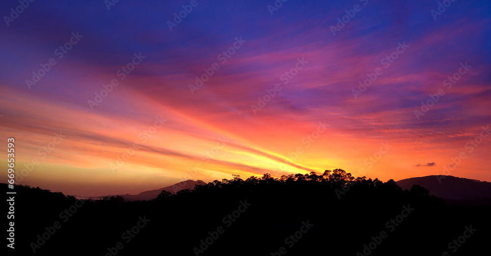 Beautiful sky at dusk