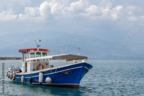 Greek boat on the sea