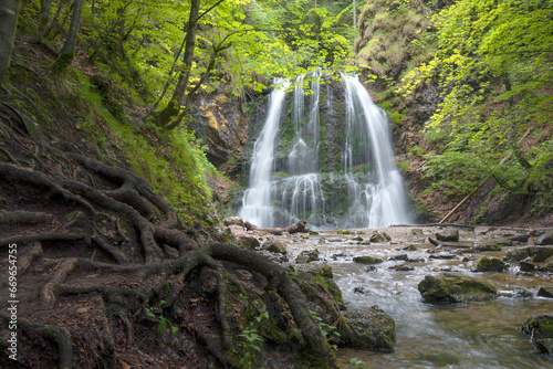 Wasserfall im Wald  Josefsthaler Wasserf  lle  Schliersee  Bayern  Deutschland