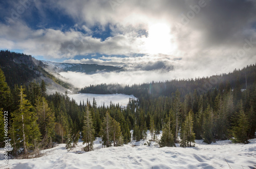 Winter in mountains