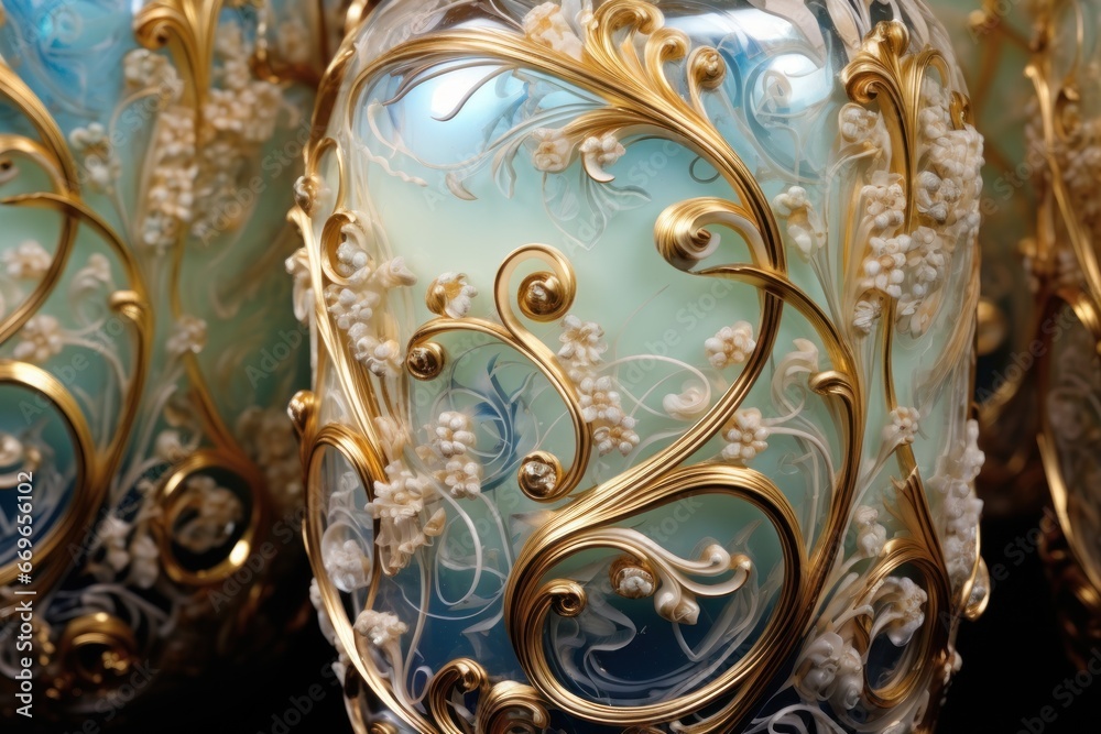 Ornate Opaline Overlays.