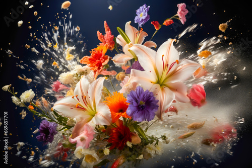 Time-lapse of flowers blooming in fast motion. © VicenSanh