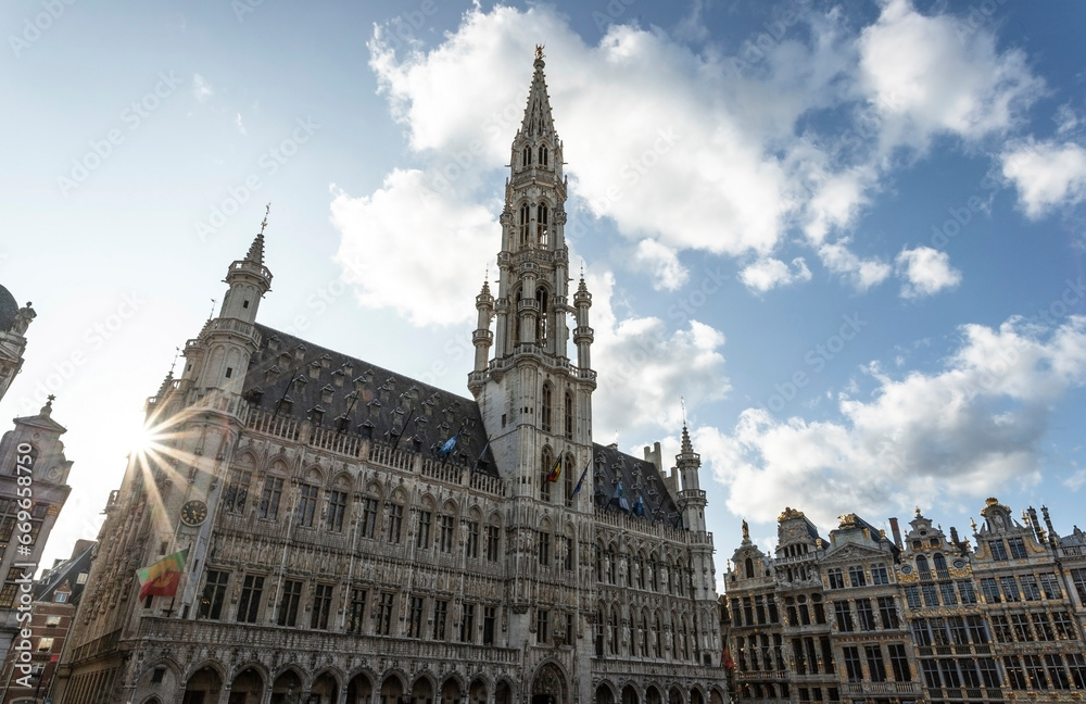 Grand Place of Bruxelles in a sunny day