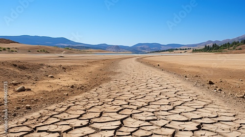A drought-stricken field
