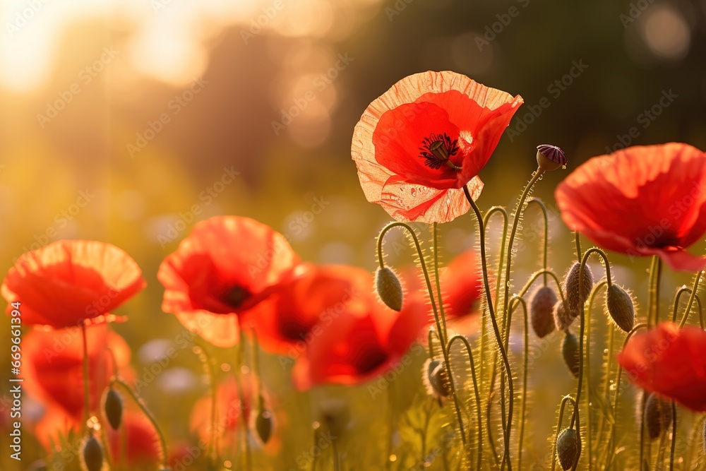 Obraz premium poppy field in summer