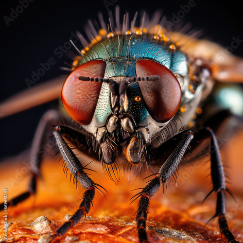 macro of a fly © Claire