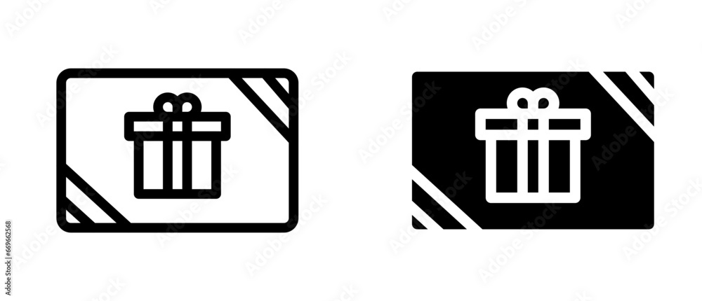Gift card icon vector illustration Gift card icon vector illustration