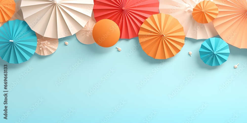 Summer backgrounds for banners, summer posters and advertising. Summer concept design templates with copy space for text. 