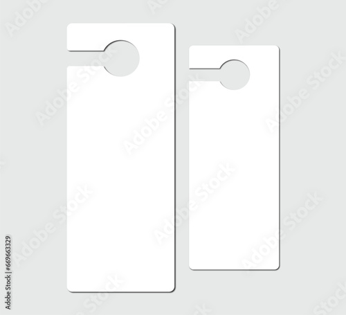 door hanger mockup layout design 