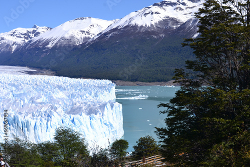 Perito Moreno Glacier in Santa Cruz Argentina. Patagonia.