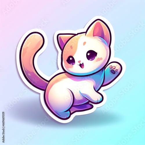 Generative AI Cat Sticker