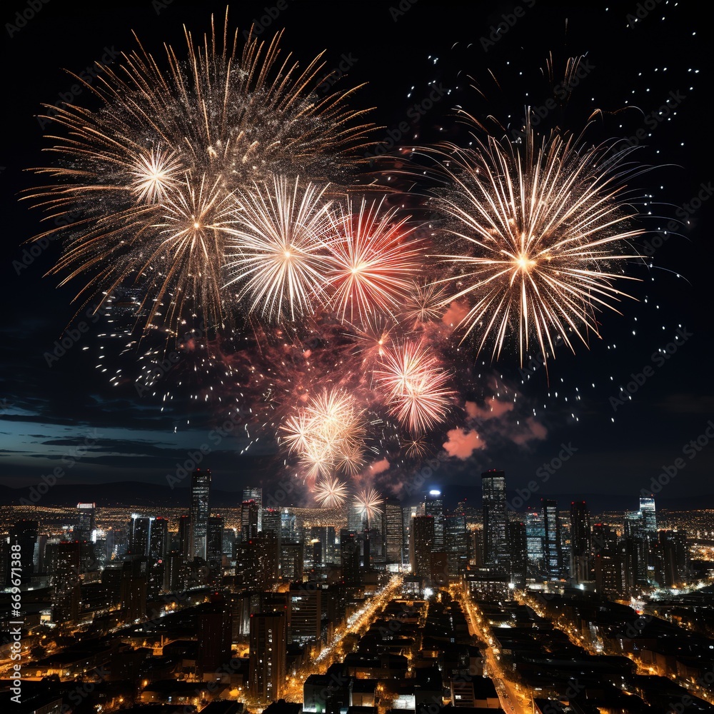 Beautiful Illustration of Firework over the sky for special celebration Beautiful Illustration of Firework over the sky for special celebration