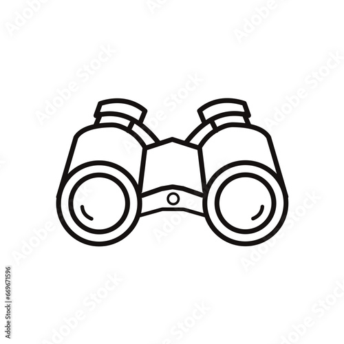 Binoculars - vector icon