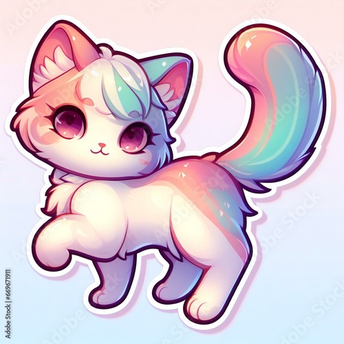 Generative AI Cat Sticker