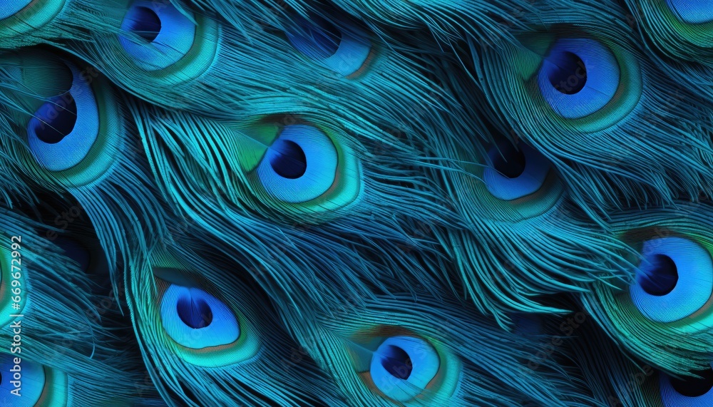 Obraz premium peacock feather blue turqoise ,background 