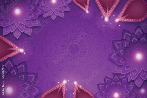 realistic background diwali festival celebration design vector illustration