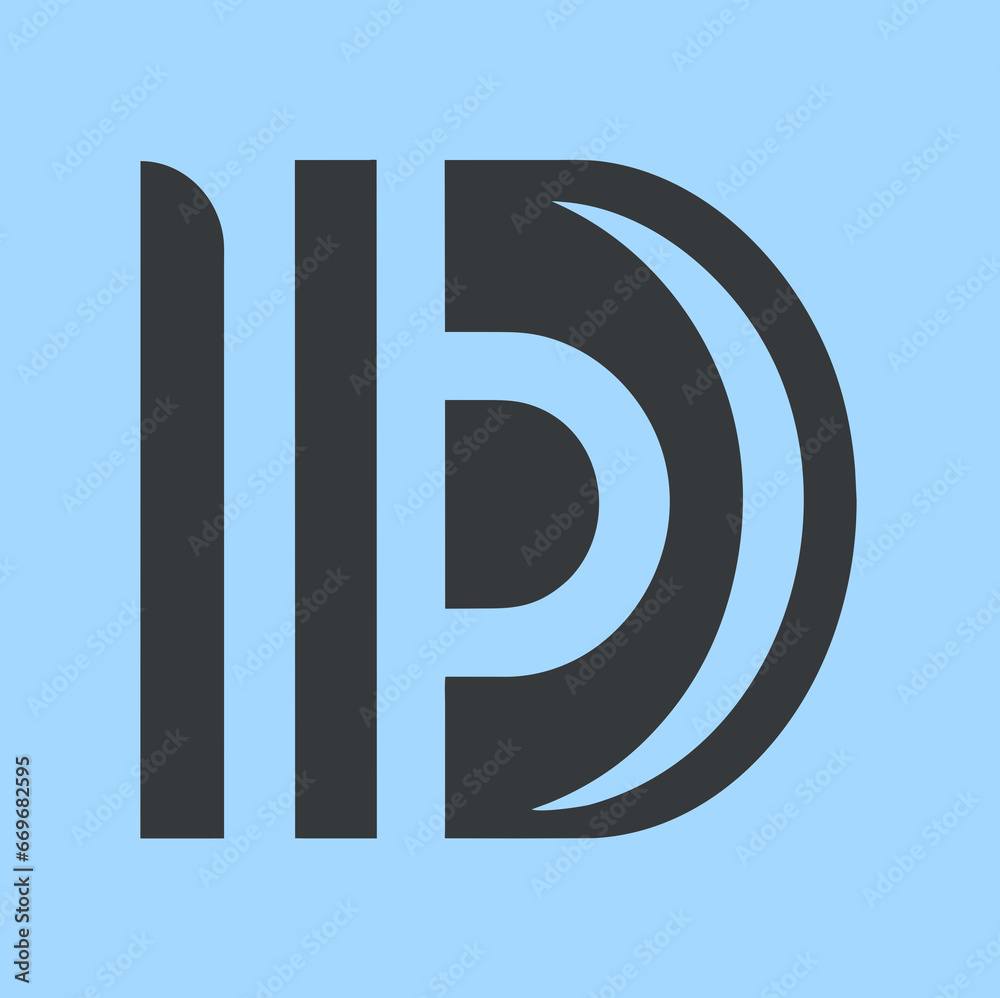 Fototapeta premium letter d logo
