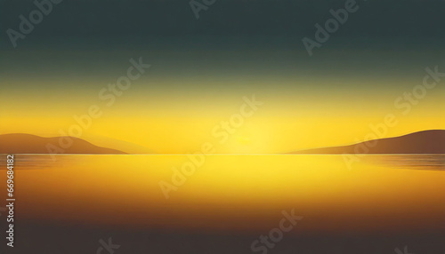 gradient yellow hue sunrise glow landscape atmosphere phone wallpaper background ai generated