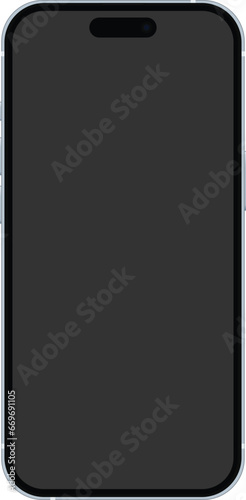 Realistic iPhone 15 pro, black Modern apple Smartphone With dynamic Island Buttons Branding Mockup Detailed Isolated Business Ad Mobile Presentation Showcase Promotion Tech Display Device Template