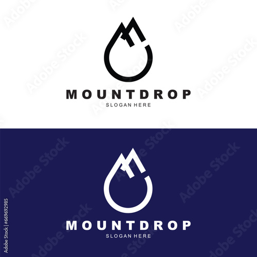 mount drop m logotype logo design  for company
