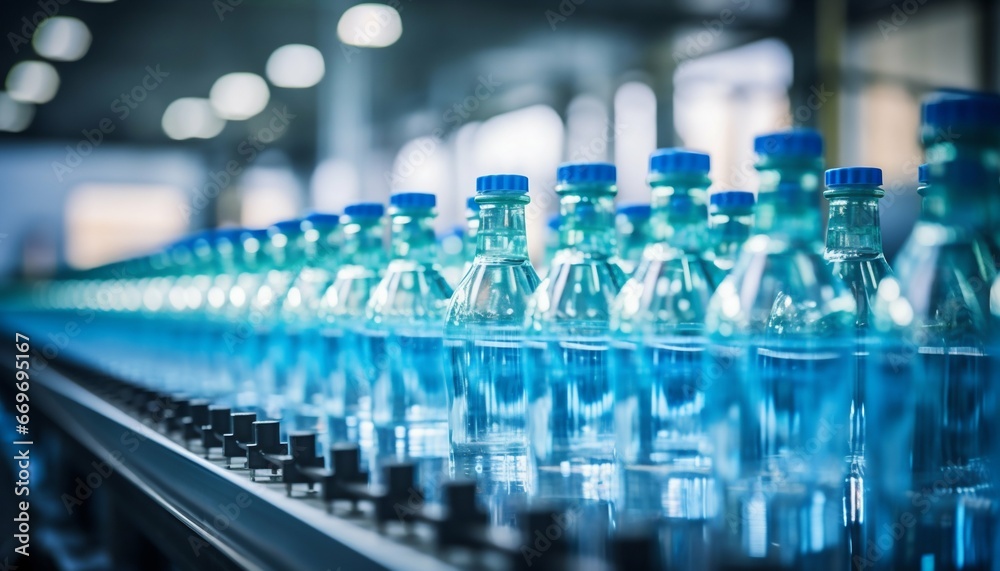 Precision in Production: Beverage Bottling on a Pristine Factory Line. Generative ai Precision in Production: Beverage Bottling on a Pristine Factory Line. Generative ai
