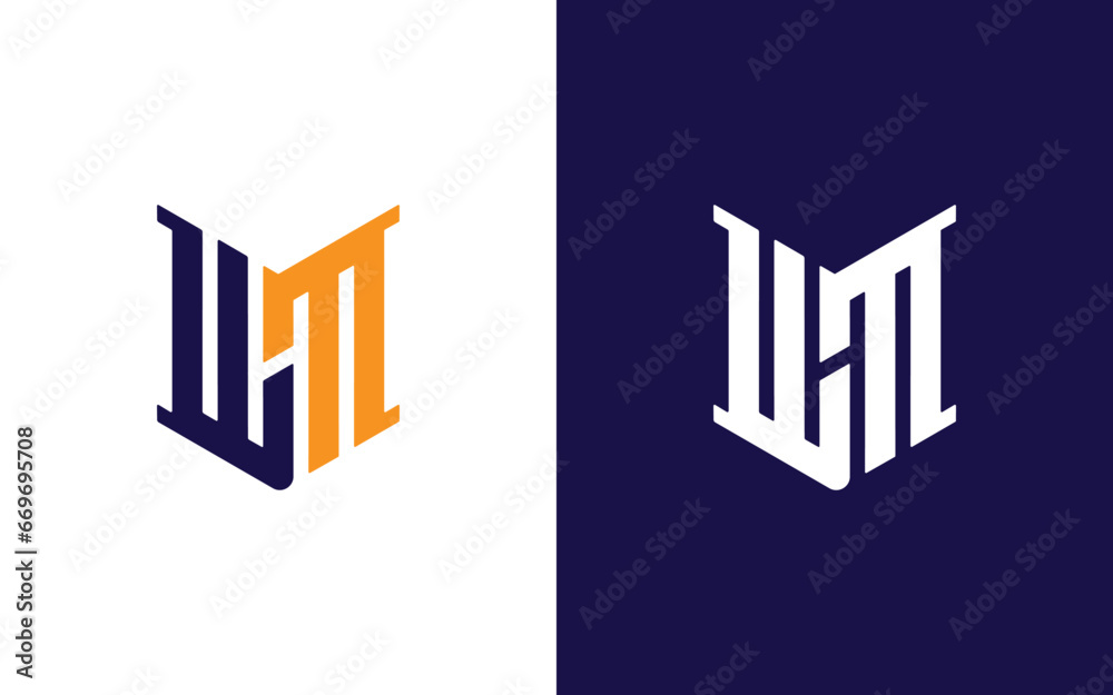 wm letter logo icon