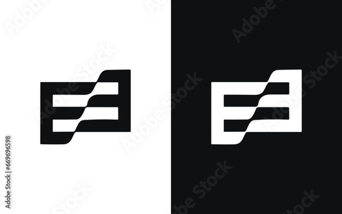 ee or eb letter logo design icon photo