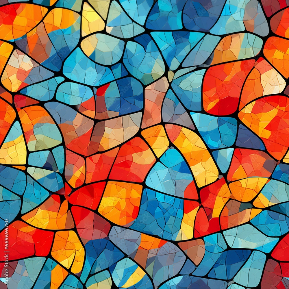 Abstract Mosaic Artistic Creations Pattern
