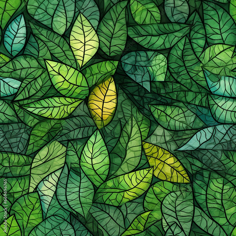 Abstract Mosaic of Nature Pattern